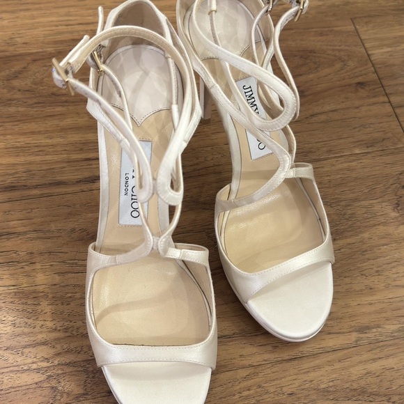 Jimmy Choo Ivory Strappy Heels